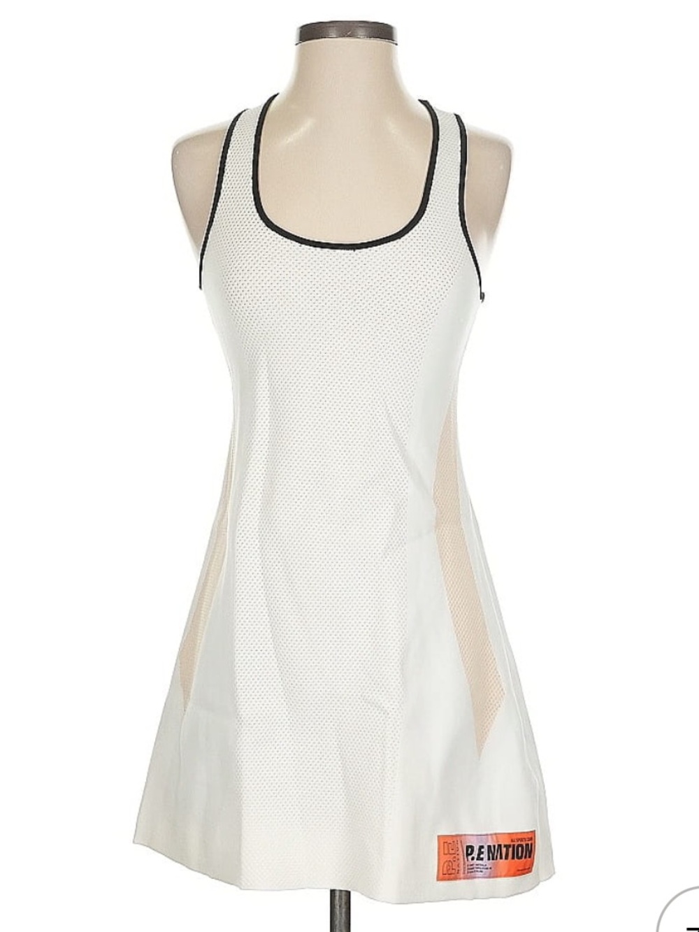 P.E Nation White Mesh sport dress